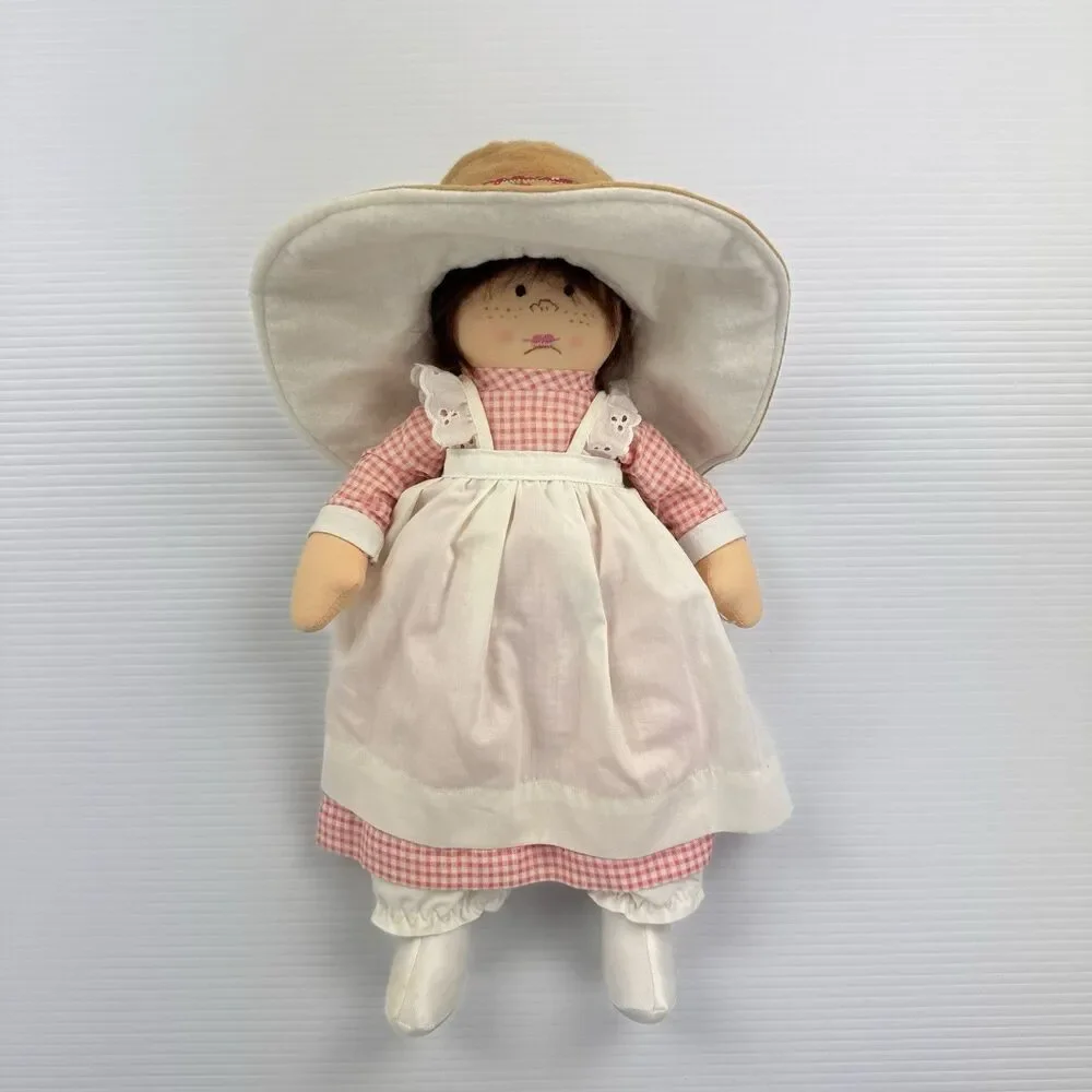 Vintage Prairie Rag Doll Cottagecore Farmhouse Decor Homemade Folk Art